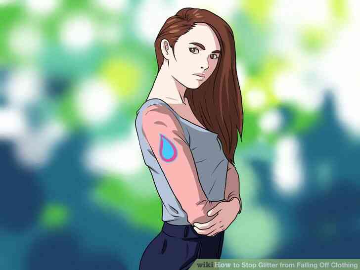 Image intitulé Stop Paillettes de Tomber Hors de Vêtements de l